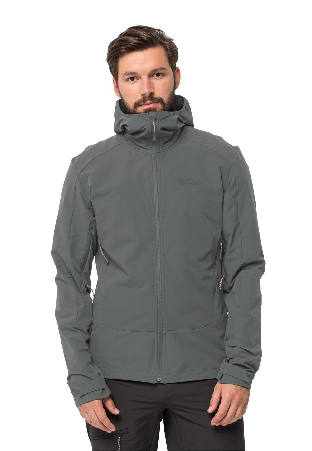 Jack Wolfskin Trekking-Softshelljacke Herren Kammweg Jacket Men L gecko green gecko green von Jack Wolfskin