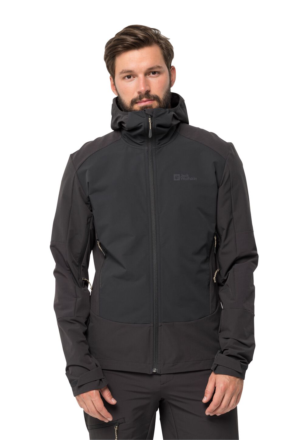 Jack Wolfskin Trekking-Softshelljacke Herren Kammweg Jacket Men M phantom phantom von Jack Wolfskin