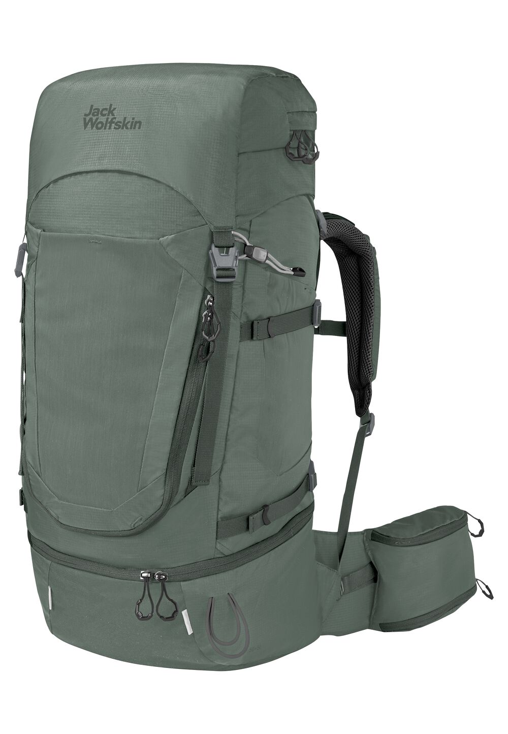 Jack Wolfskin Trekkingrucksack Damen Highland Trail 50|5 Women One Size hedge green Hedge Green von Jack Wolfskin