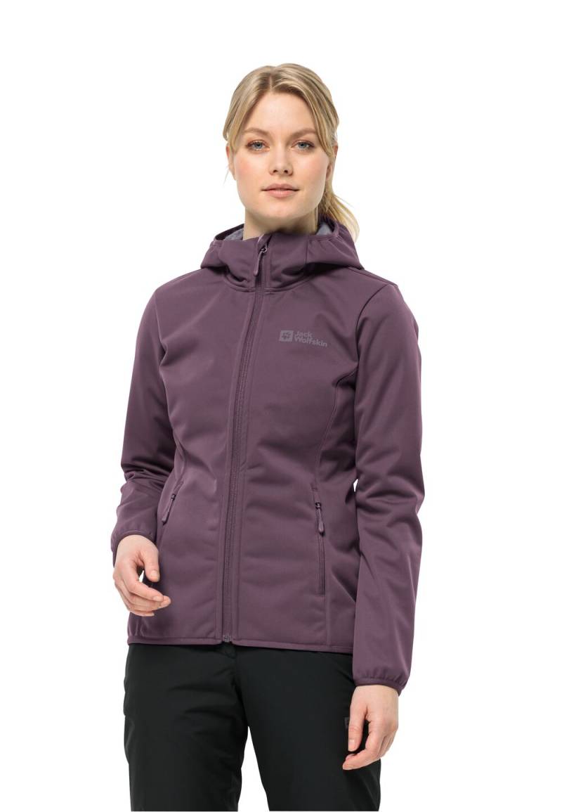 Jack Wolfskin Übergangsjacke Damen Windhain Hoody Women 3XL midnight plum midnight plum von Jack Wolfskin