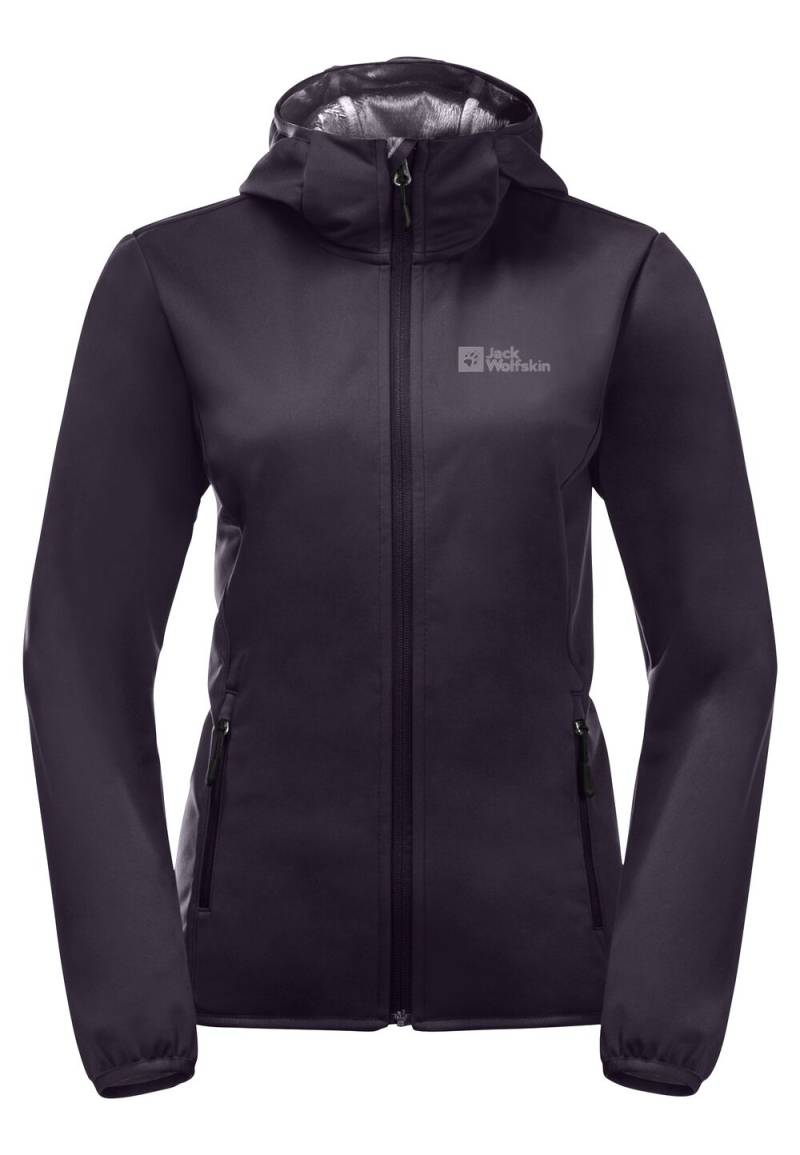 Jack Wolfskin Übergangsjacke Damen Bornberg Hoody Women M midnight plum midnight plum von Jack Wolfskin