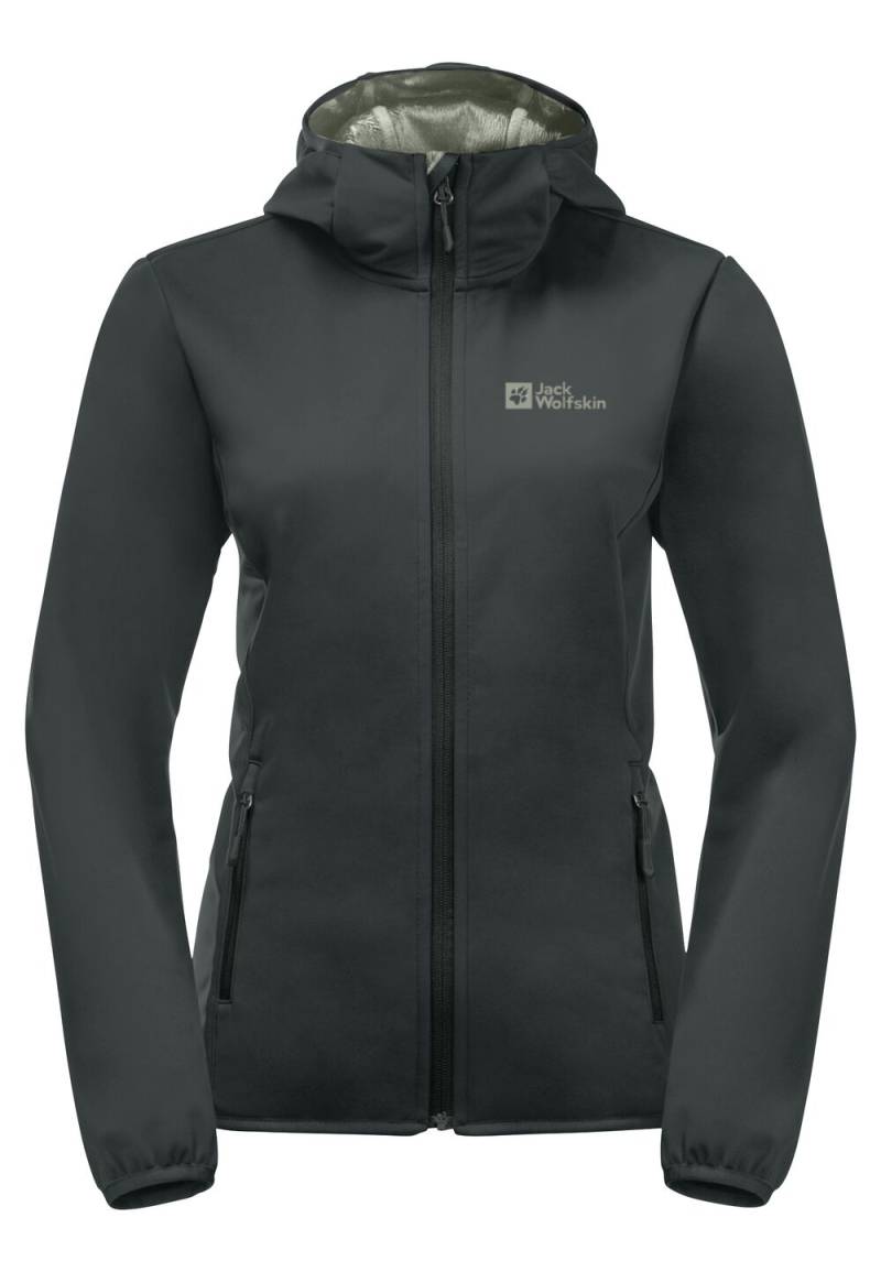 Jack Wolfskin Übergangsjacke Damen Bornberg Hoody Women XS slate green slate green von Jack Wolfskin