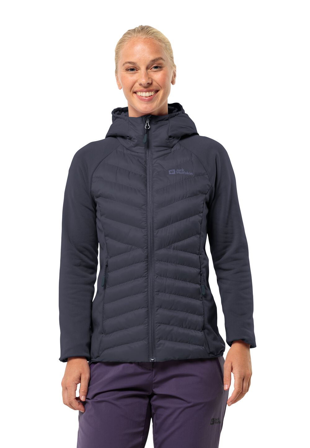 Jack Wolfskin Übergangsjacke Damen Routeburn Pro Hybrid Women M graphite graphite von Jack Wolfskin