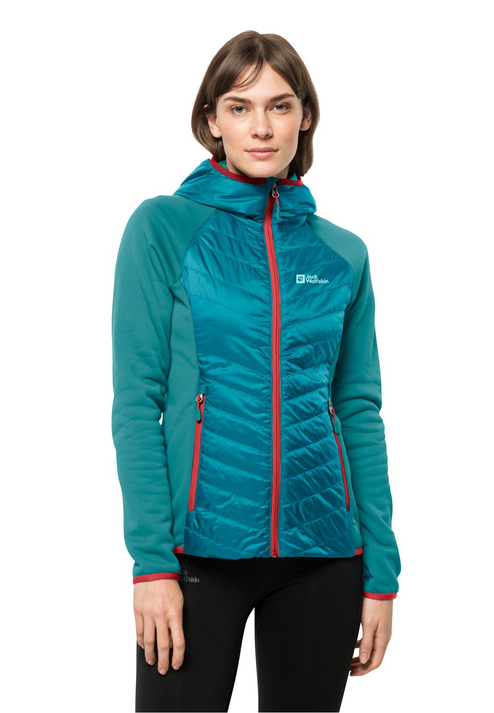 Jack Wolfskin Übergangsjacke Damen Routeburn Pro Hybrid Women M tile blue tile blue von Jack Wolfskin