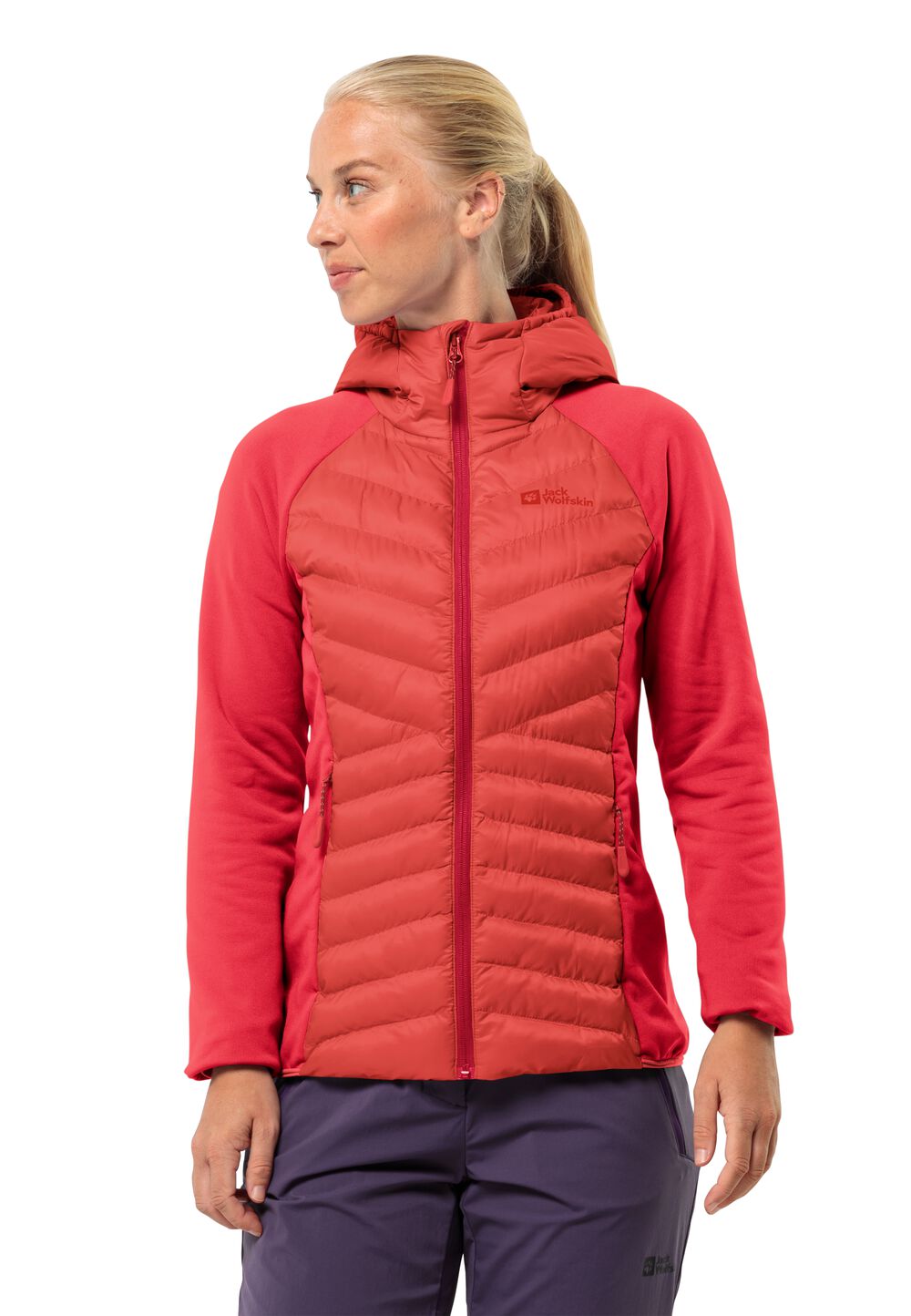 Jack Wolfskin Übergangsjacke Damen Routeburn Pro Hybrid Women XS vibrant red Vibrant Red von Jack Wolfskin