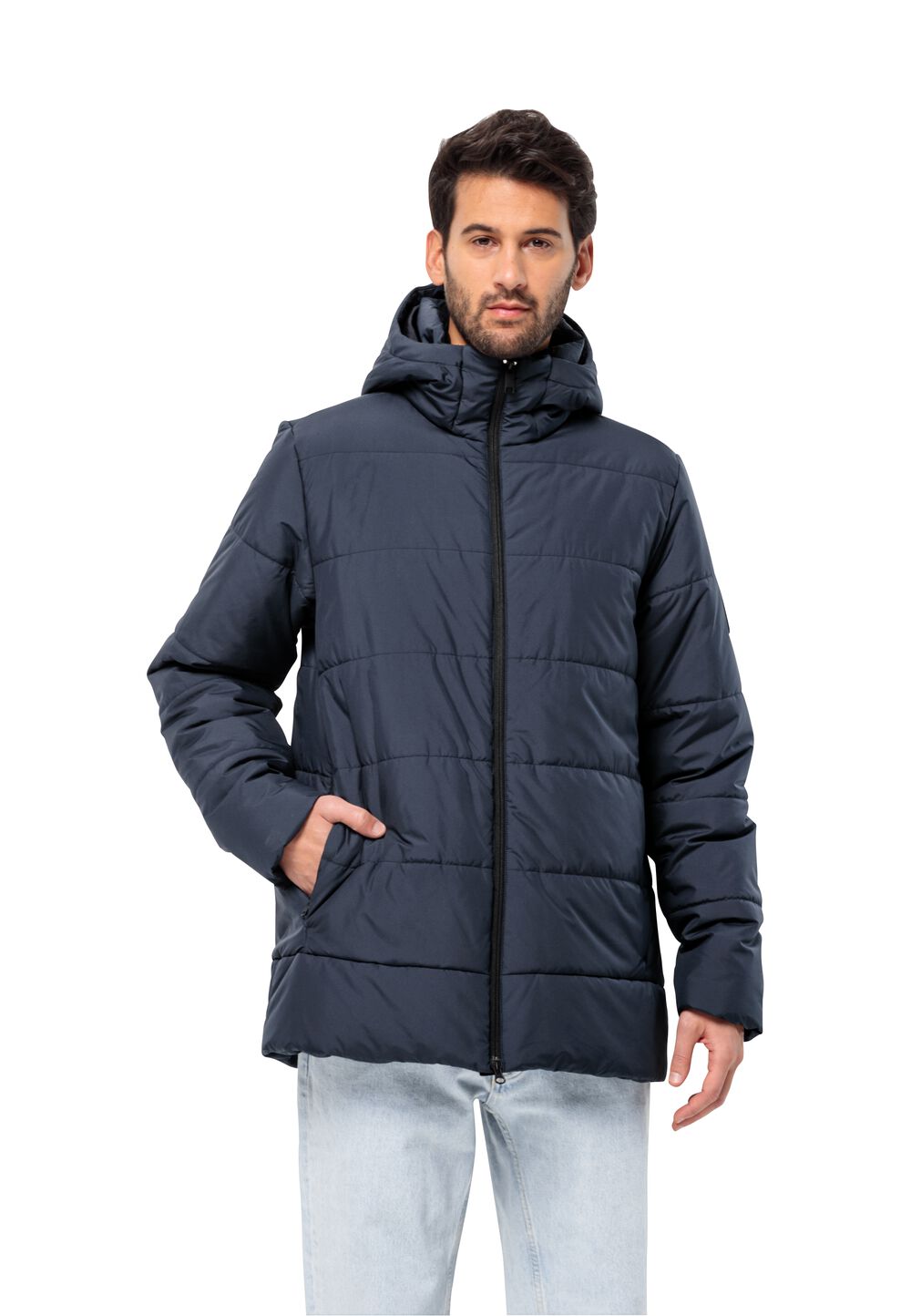 Jack Wolfskin Übergangsjacke Herren Deutzer Long Jacket Men XXXL blau night blue von Jack Wolfskin