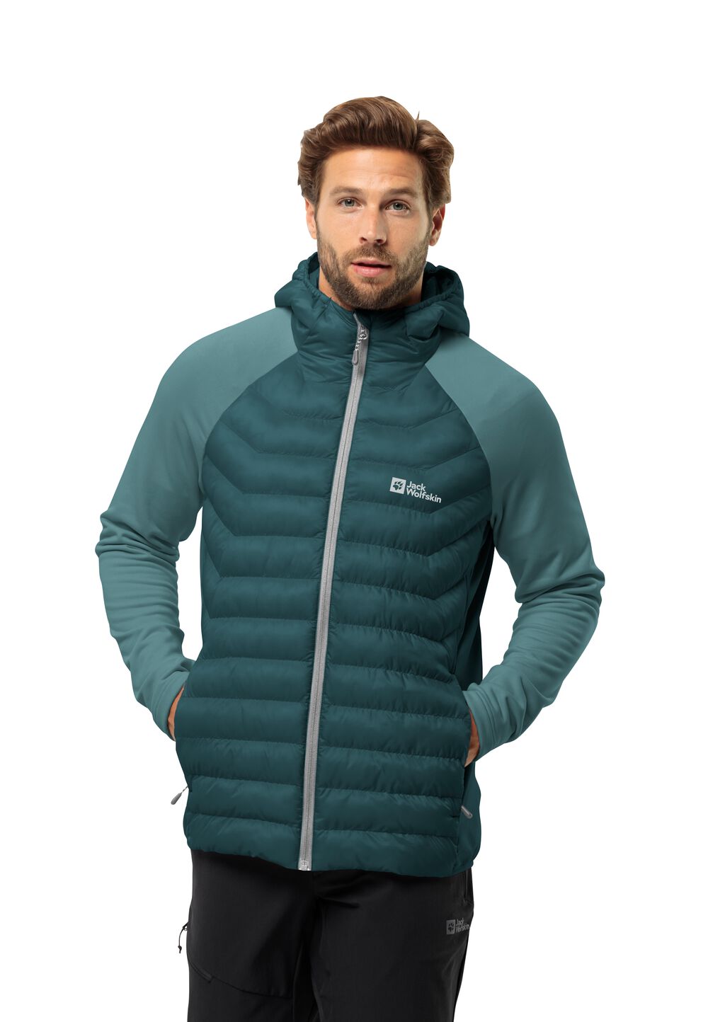 Jack Wolfskin Übergangsjacke Herren Routeburn Pro Hybrid Men 3XL emerald emerald von Jack Wolfskin