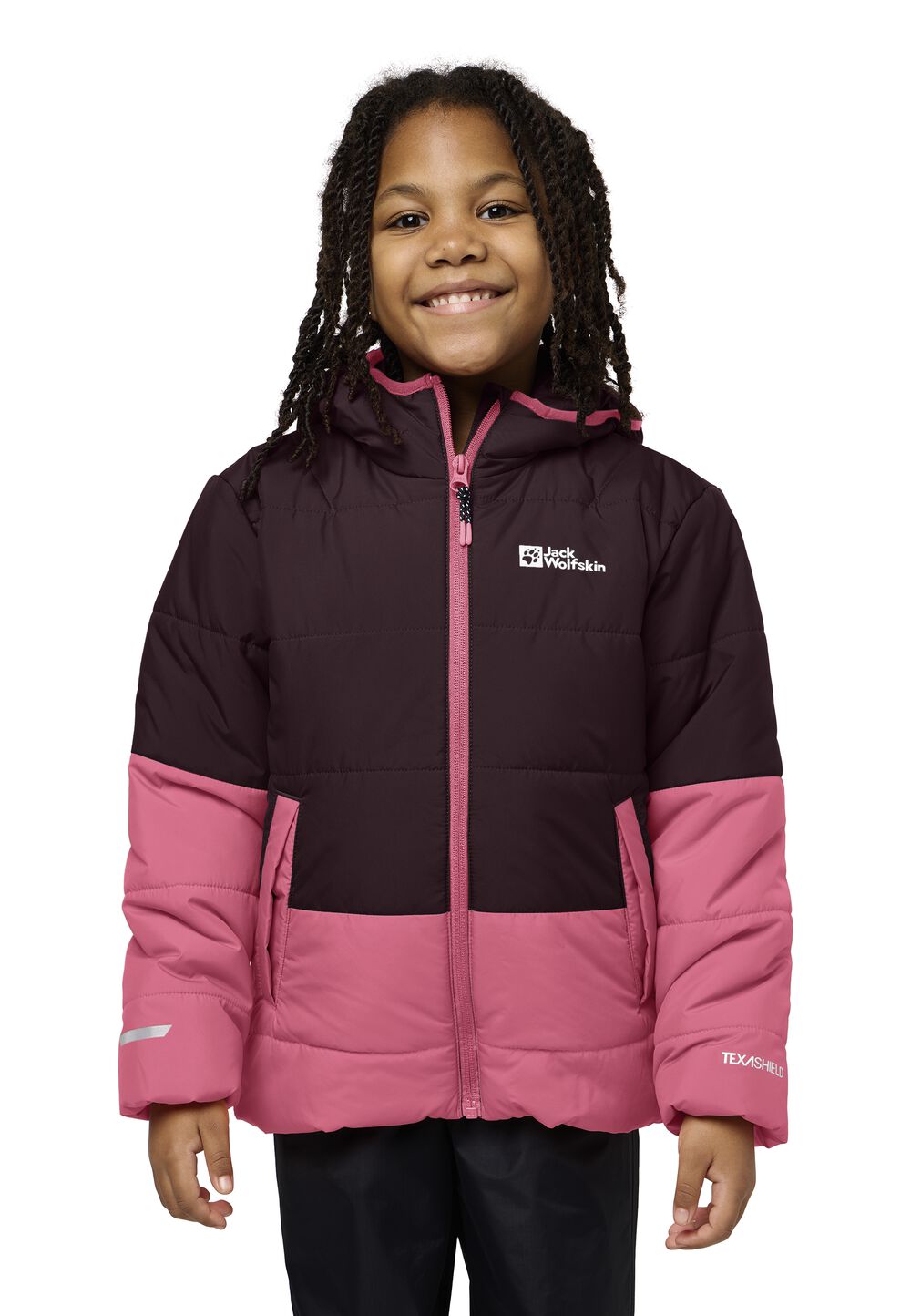 Jack Wolfskin Übergangsjacke Kinder TWO Hills Ins Jacket Kids 116 boysenberry boysenberry von Jack Wolfskin