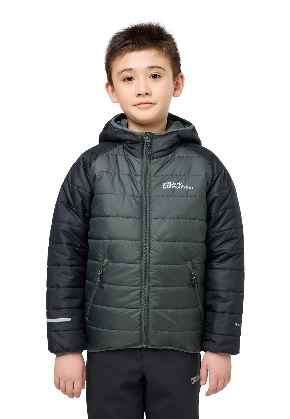 Jack Wolfskin Übergangsjacke Kinder Zenon Jacket Kids 116 slate green/black slate green/black von Jack Wolfskin