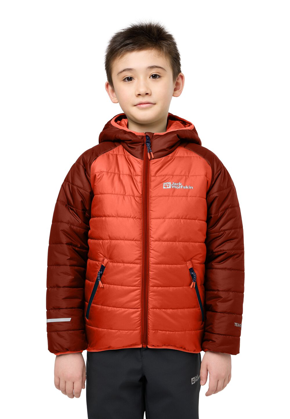 Jack Wolfskin Übergangsjacke Kinder Zenon Jacket Kids 140 coral orange coral orange von Jack Wolfskin