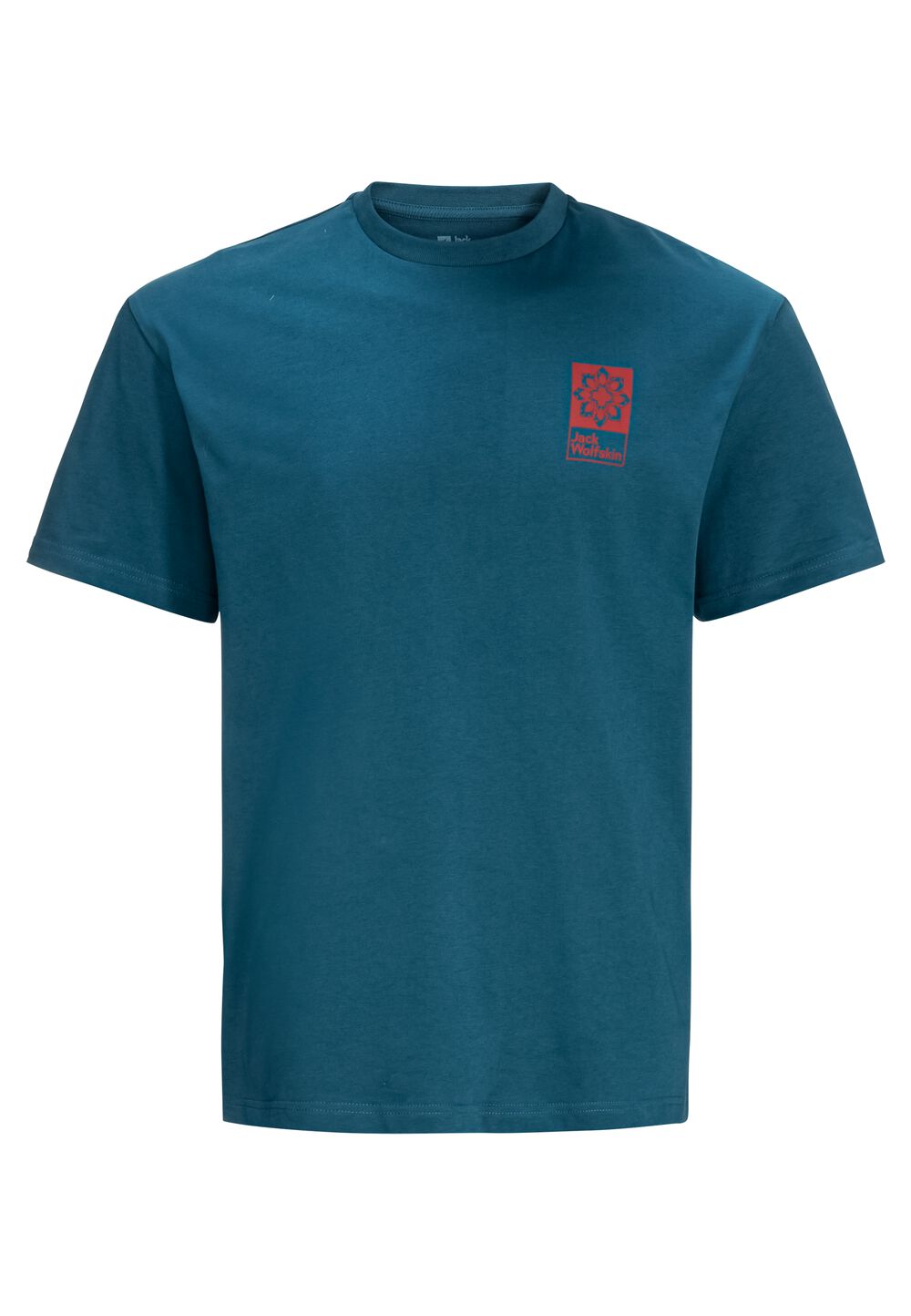 Jack Wolfskin Unisex T-shirt aus Bio-Baumwolle Eschenheimer Back T-Shirt L blue daze blue daze von Jack Wolfskin