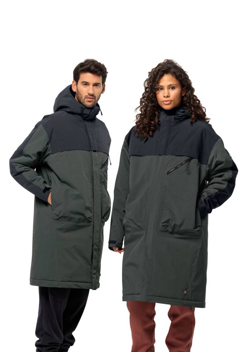 Jack Wolfskin Unisex Wasserdichter Wintermantel Heumarkt 2L Parka M slate green slate green von Jack Wolfskin