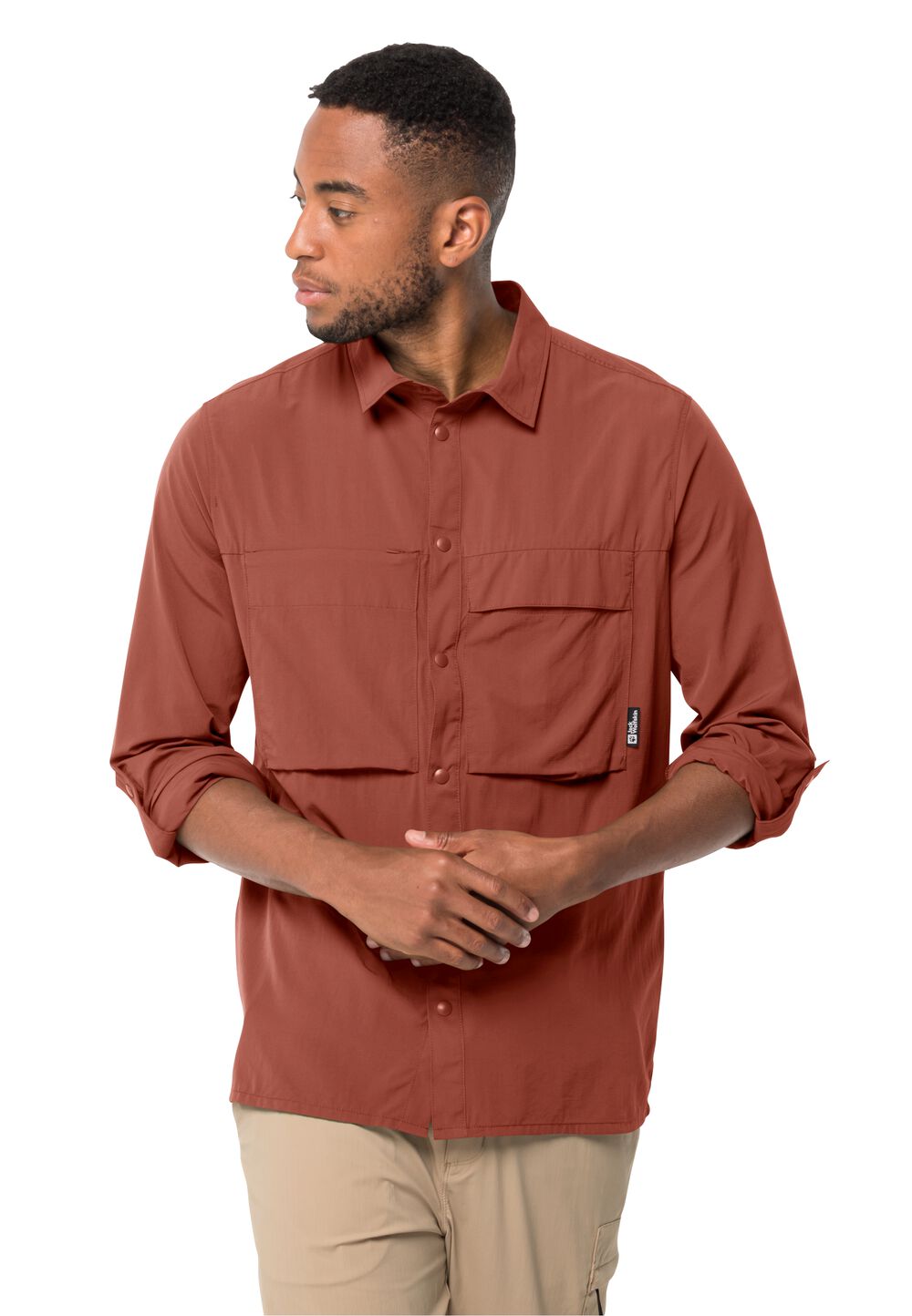 Jack Wolfskin Wanderhemd Herren Atacama LS Shirt Men S barn red barn red von Jack Wolfskin