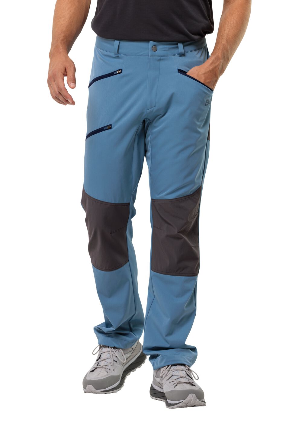 Jack Wolfskin Wanderhose Herren Hiking Alpine Pants Men 46 elemental blue elemental blue von Jack Wolfskin