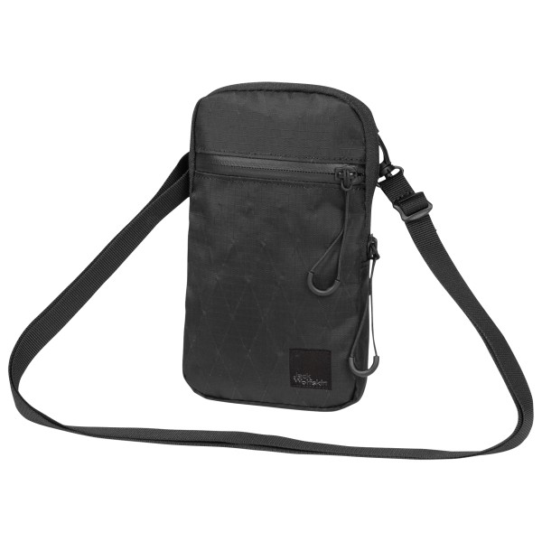 Jack Wolfskin - Wandermood Phone Pouch - Umhängetasche Gr One Size schwarz/grau von Jack Wolfskin