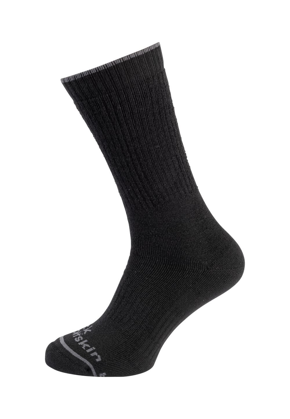 Jack Wolfskin Wandersocken Trek Merino Sock CL C 41-43 black black von Jack Wolfskin