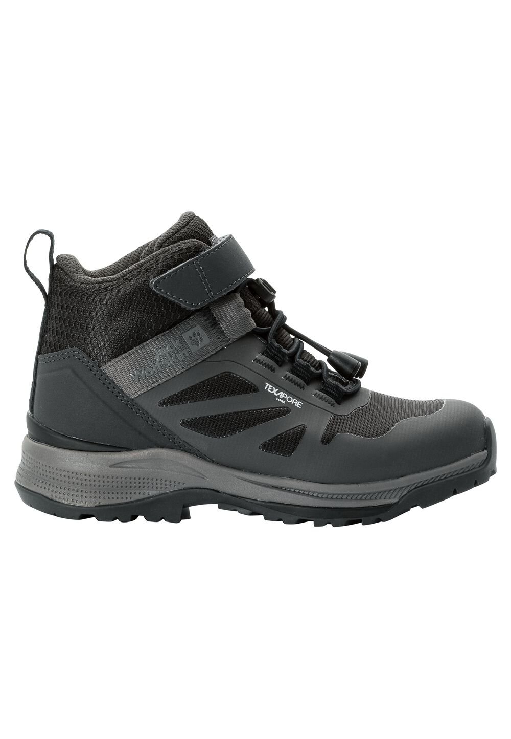 Jack Wolfskin Wasserdicht Outdoor Schuhe Kinder Villi Hiker Texapore Mid Kids 31 schwarz black von Jack Wolfskin