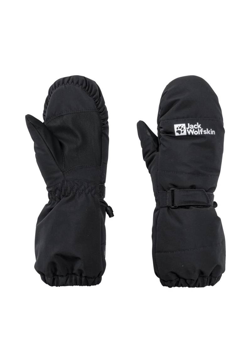 Jack Wolfskin Wasserdichte Fäustlinge Kinder 2L Winter Mitten Kids 128 black black von Jack Wolfskin