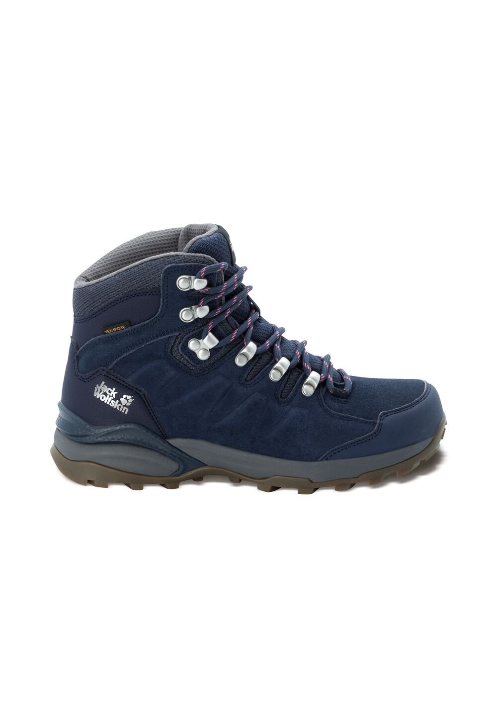 Jack Wolfskin Wasserdichte Wanderschuhe Damen Refugio Texapore Mid Women 40.5 dark blue / grey Dark Blue / Grey von Jack Wolfskin