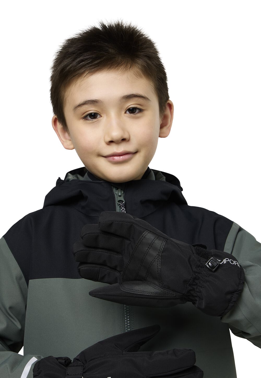 Jack Wolfskin Wasserdichte Handschuhe Kinder 2L Winter Glove Kids 128 black black von Jack Wolfskin