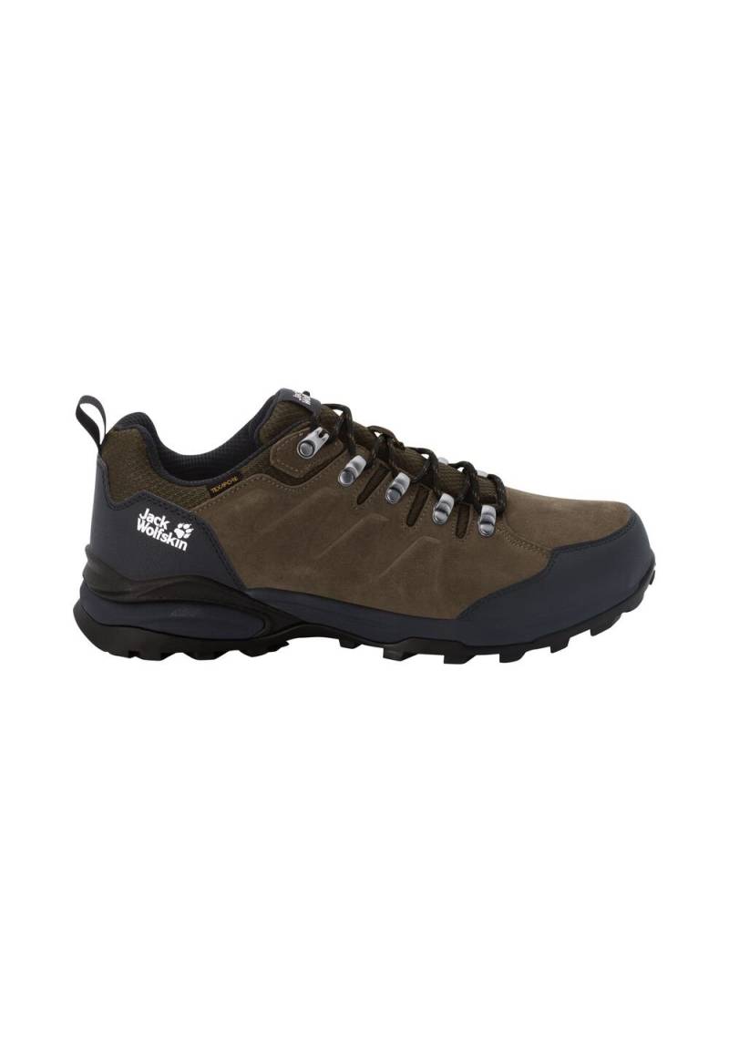 Jack Wolfskin Wasserdichte Wanderschuhe Herren Refugio Texapore Low Men 40.5 brown / phantom Brown / Phantom von Jack Wolfskin