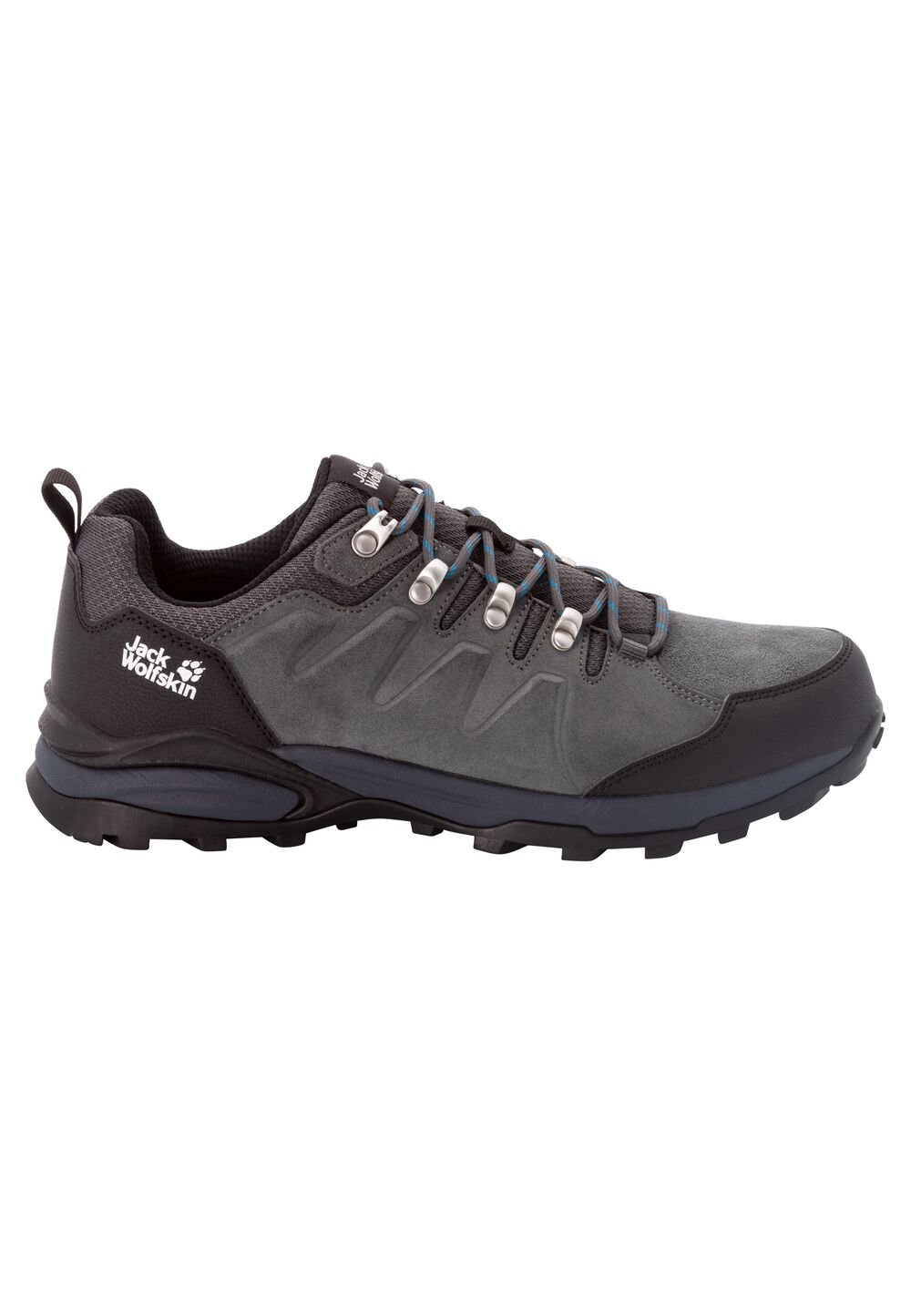 Jack Wolfskin Wasserdichte Wanderschuhe Herren Refugio Texapore Low Men 43 grau grey / black von Jack Wolfskin