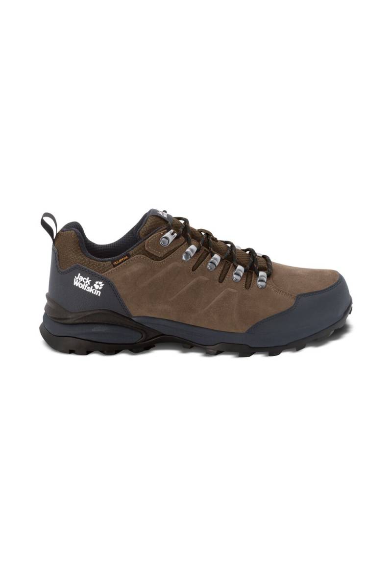 Jack Wolfskin Wasserdichte Wanderschuhe Herren Refugio Texapore Low Men 44.5 brown / phantom Brown / Phantom von Jack Wolfskin