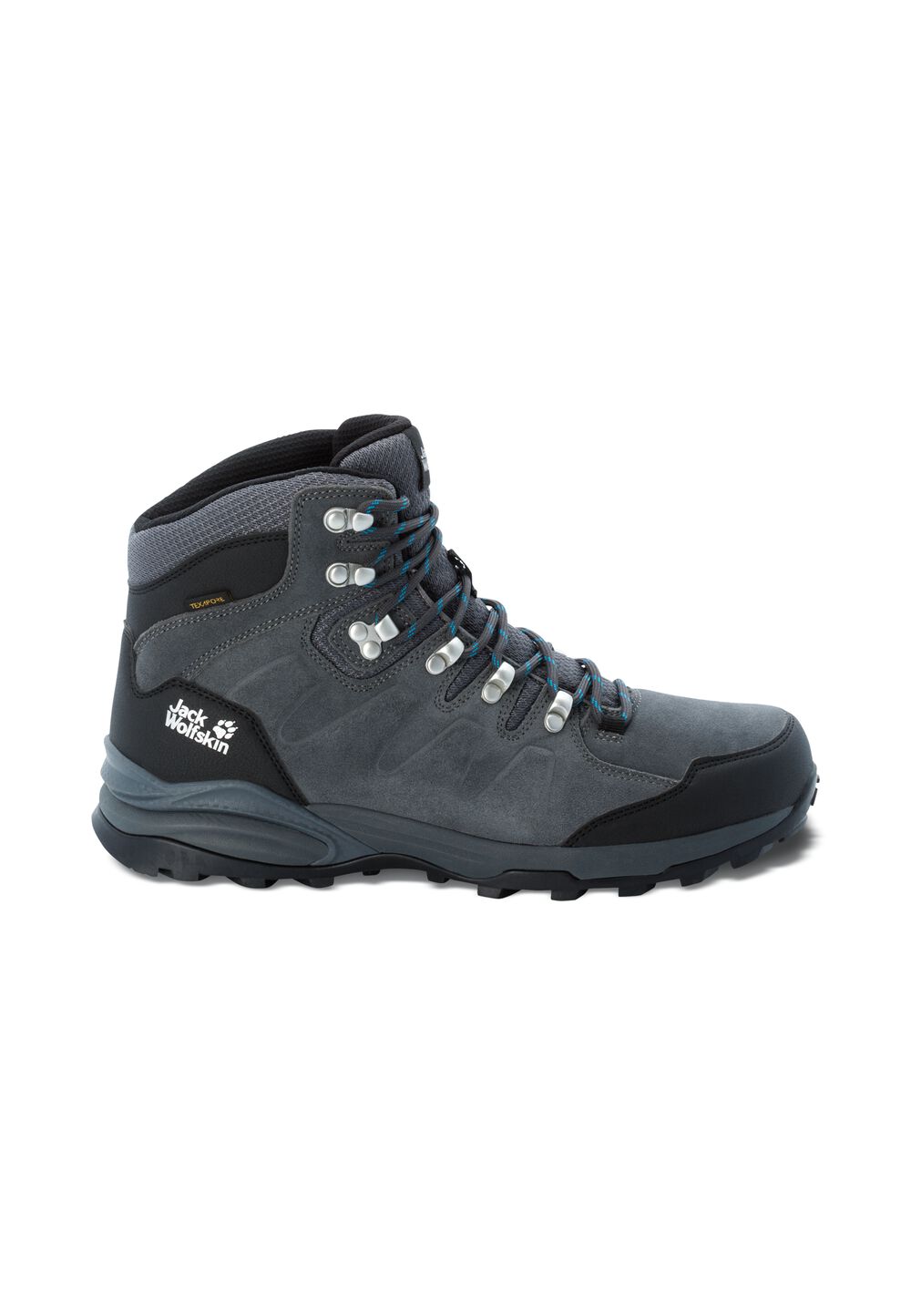 Jack Wolfskin Wasserdichte Wanderschuhe Herren Refugio Texapore Mid Men 40.5 grau grey / black von Jack Wolfskin