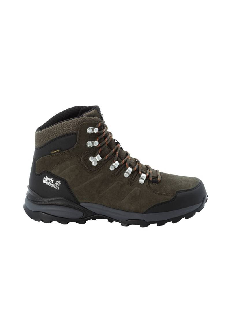 Jack Wolfskin Wasserdichte Wanderschuhe Herren Refugio Texapore Mid Men 41 khaki / phantom Khaki / Phantom von Jack Wolfskin