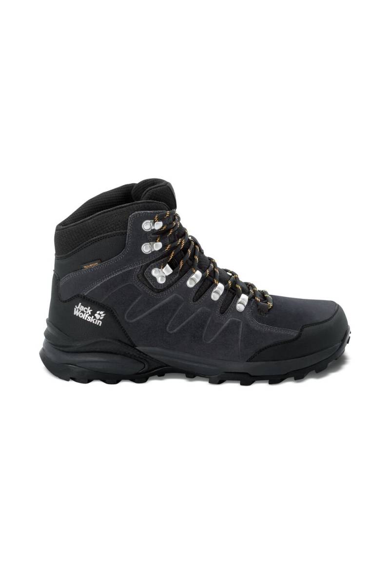 Jack Wolfskin Wasserdichte Wanderschuhe Herren Refugio Texapore Mid Men 43 schwarz phantom / burly yellow XT von Jack Wolfskin