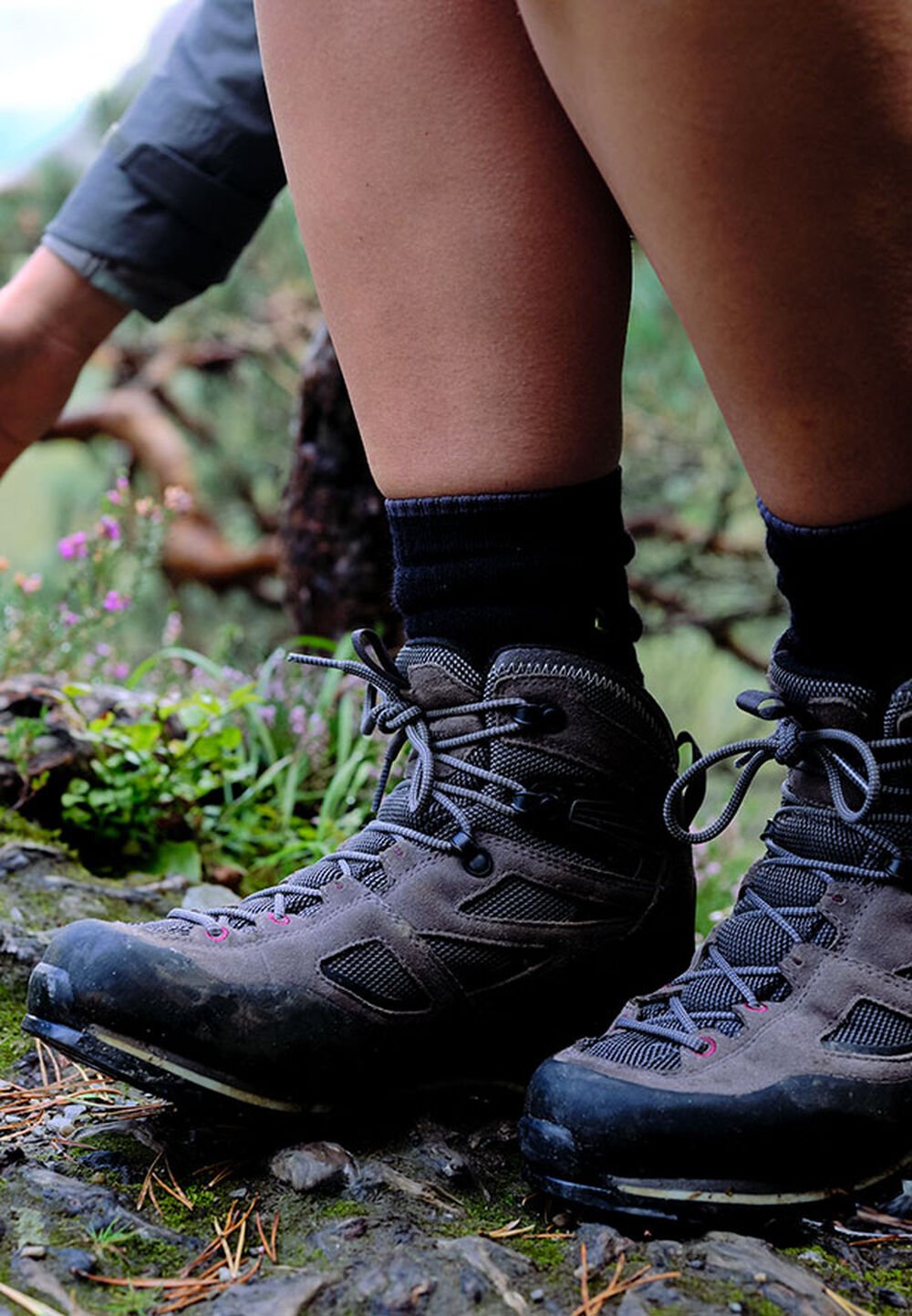 Jack Wolfskin Wasserdichte Trekkingschuhe Damen Force Crest Texapore Mid Women 37 tarmac grey / pink Tarmac Grey / Pink von Jack Wolfskin