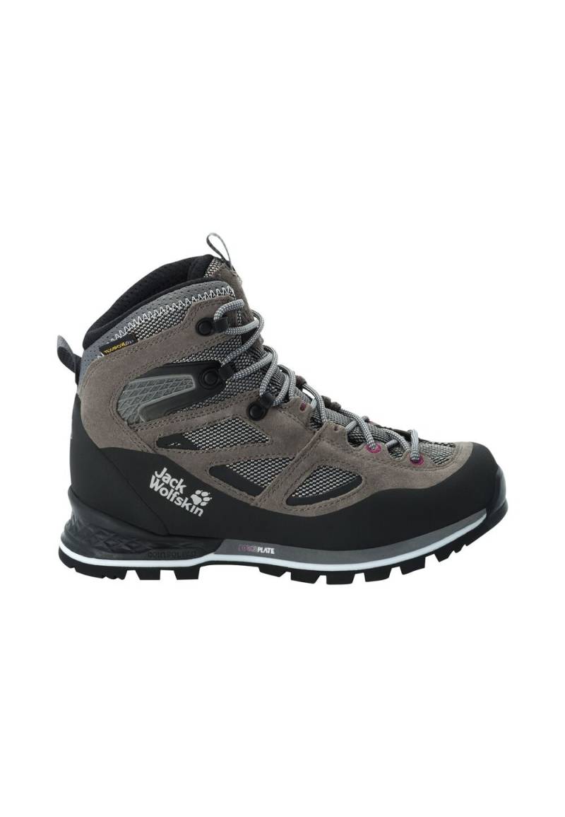 Jack Wolfskin Wasserdichte Trekkingschuhe Damen Force Crest Texapore Mid Women 40.5 tarmac grey / pink Tarmac Grey / Pink von Jack Wolfskin