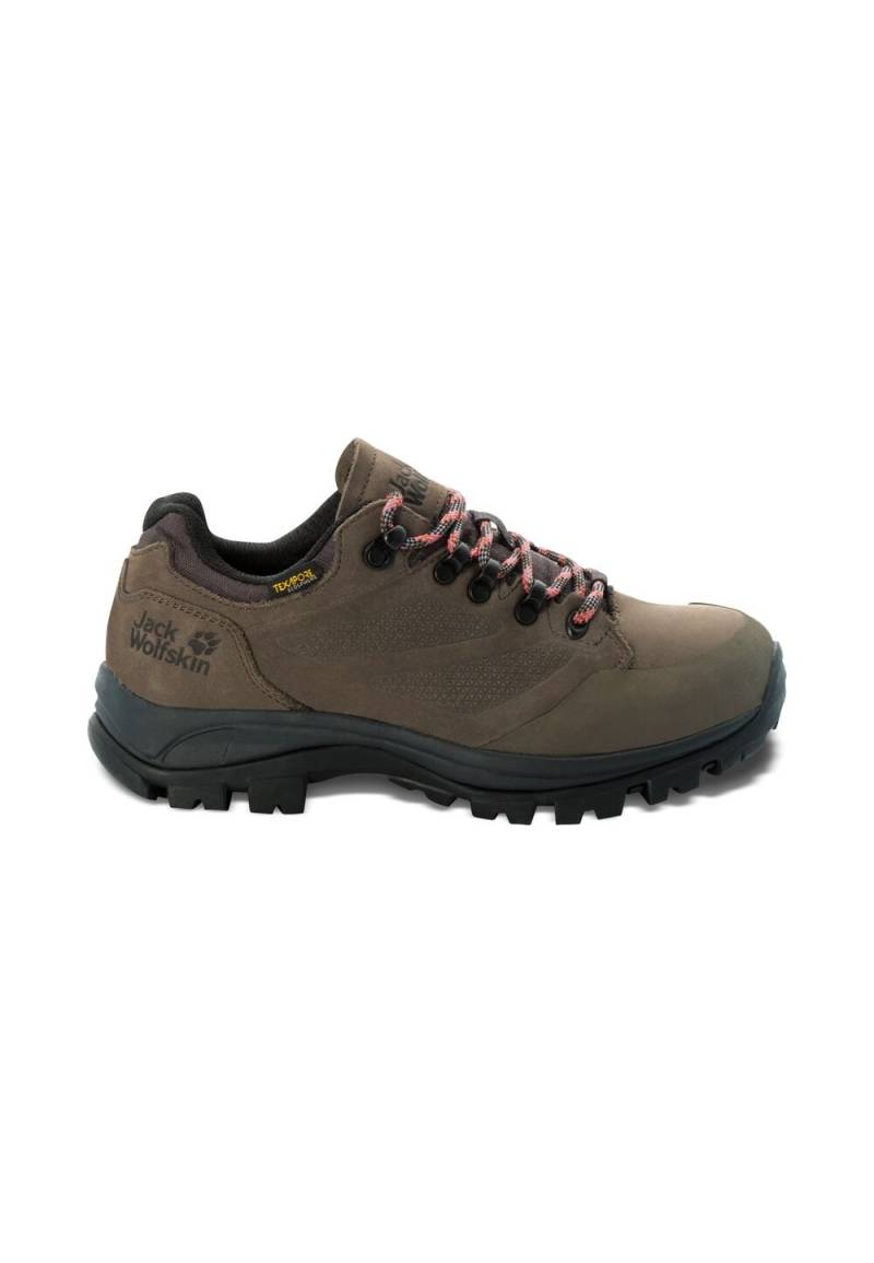 Jack Wolfskin Wasserdichte Trekkingschuhe Damen Rebellion Texapore Low Women 35.5 brown / phantom Brown / Phantom von Jack Wolfskin