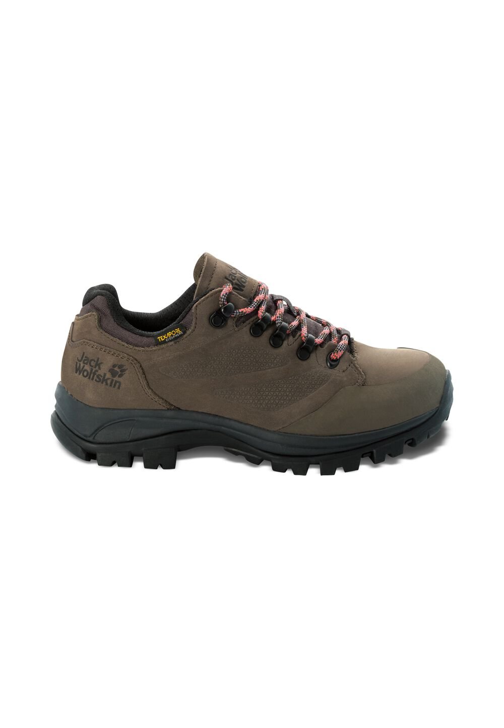 Jack Wolfskin Wasserdichte Trekkingschuhe Damen Rebellion Texapore Low Women 36 brown / phantom Brown / Phantom von Jack Wolfskin