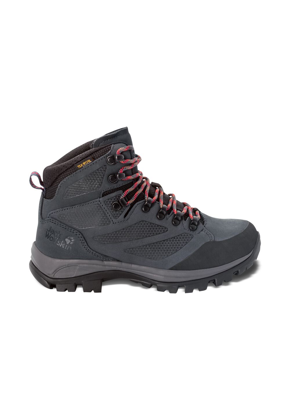 Jack Wolfskin Wasserdichte Trekkingschuhe Damen Rebellion Texapore Mid Women 36 grey / red grey / red von Jack Wolfskin