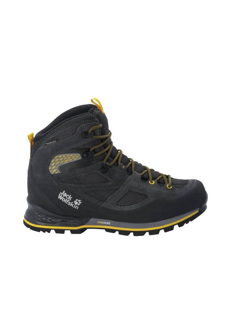 Jack Wolfskin Wasserdichte Trekkingschuhe Herren Force Crest Texapore Mid Men 40 black / burly yellow xt Black / Burly Yellow Xt von Jack Wolfskin