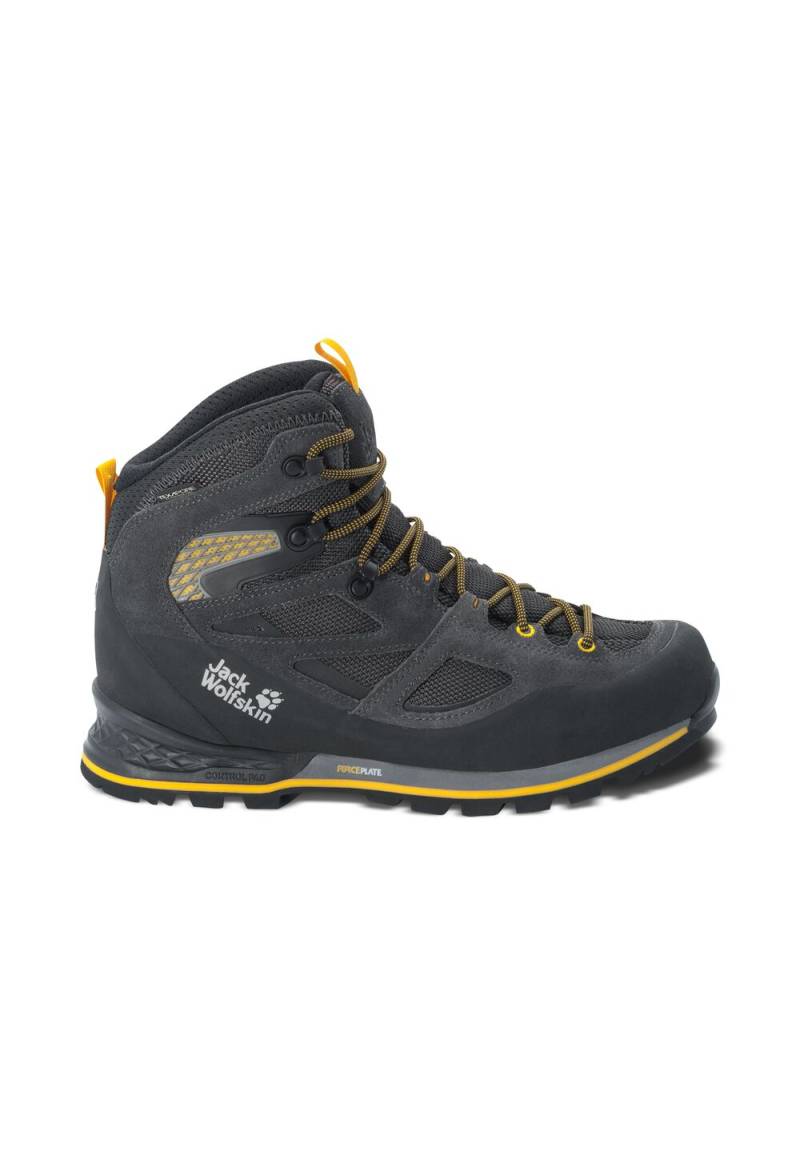 Jack Wolfskin Wasserdichte Trekkingschuhe Herren Force Crest Texapore Mid Men 41 black / burly yellow xt Black / Burly Yellow Xt von Jack Wolfskin