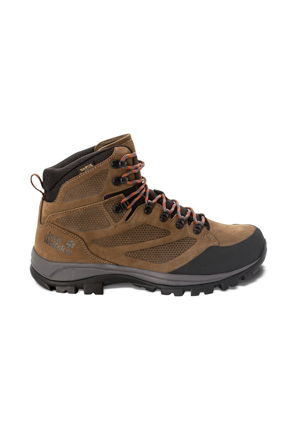 Jack Wolfskin Wasserdichte Trekkingschuhe Herren Rebellion Texapore Mid Men 40 brown / red brown / red von Jack Wolfskin