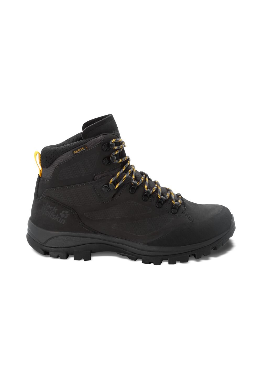 Jack Wolfskin Wasserdichte Trekkingschuhe Herren Rebellion Texapore Mid Men 40 phantom / burly yellow xt Phantom / Burly Yellow Xt von Jack Wolfskin