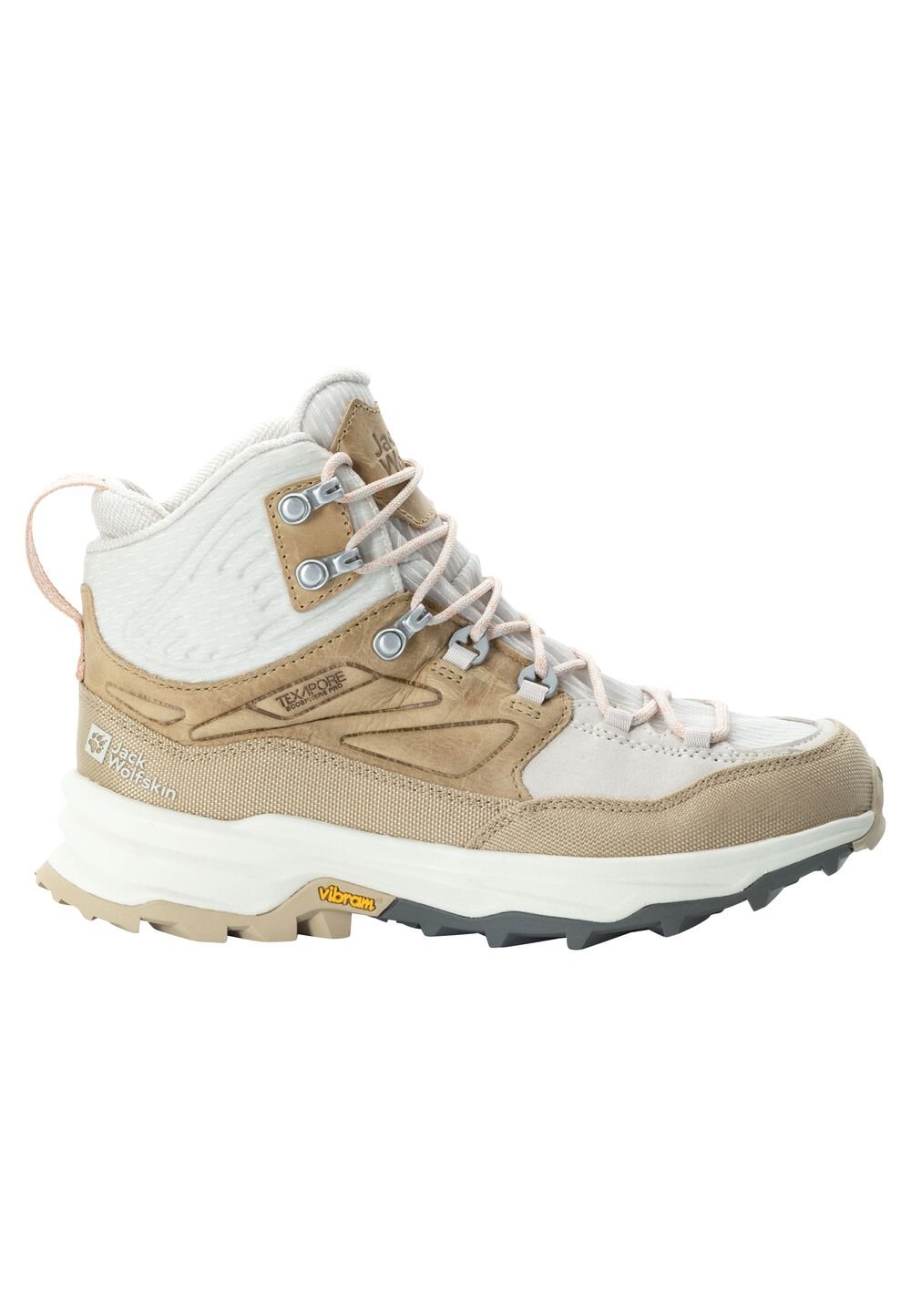 Jack Wolfskin Wasserdichte Wanderschuhe Damen Cyrox Texapore Mid Women 35.5 sea shell Sea Shell von Jack Wolfskin