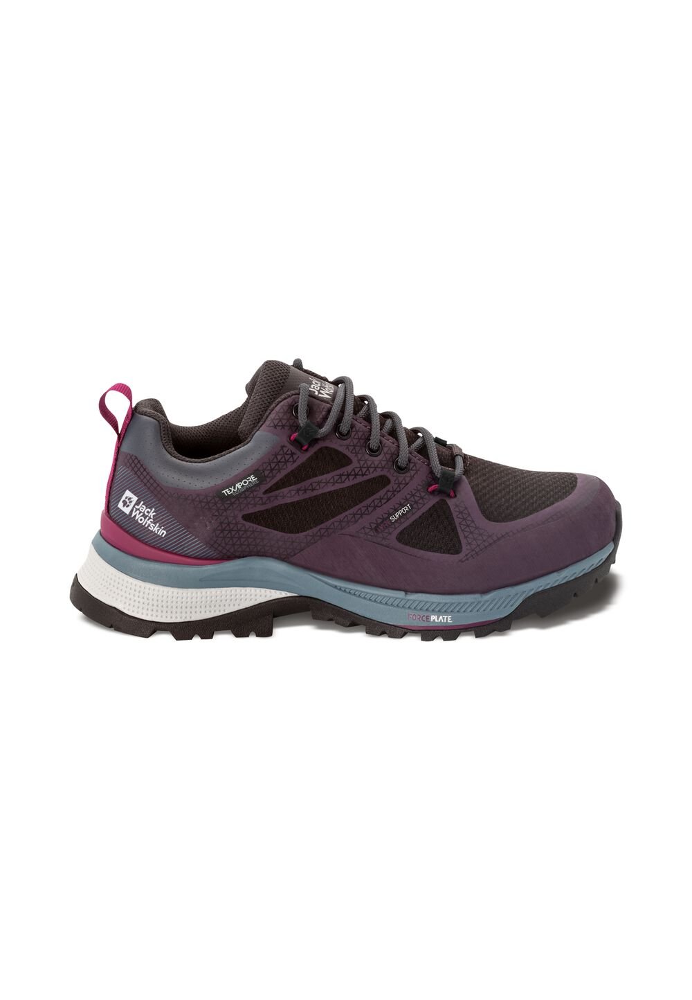 Jack Wolfskin Wasserdichte Wanderschuhe Damen Force Striker Texapore Low Women 35.5 purple / grey purple / grey von Jack Wolfskin