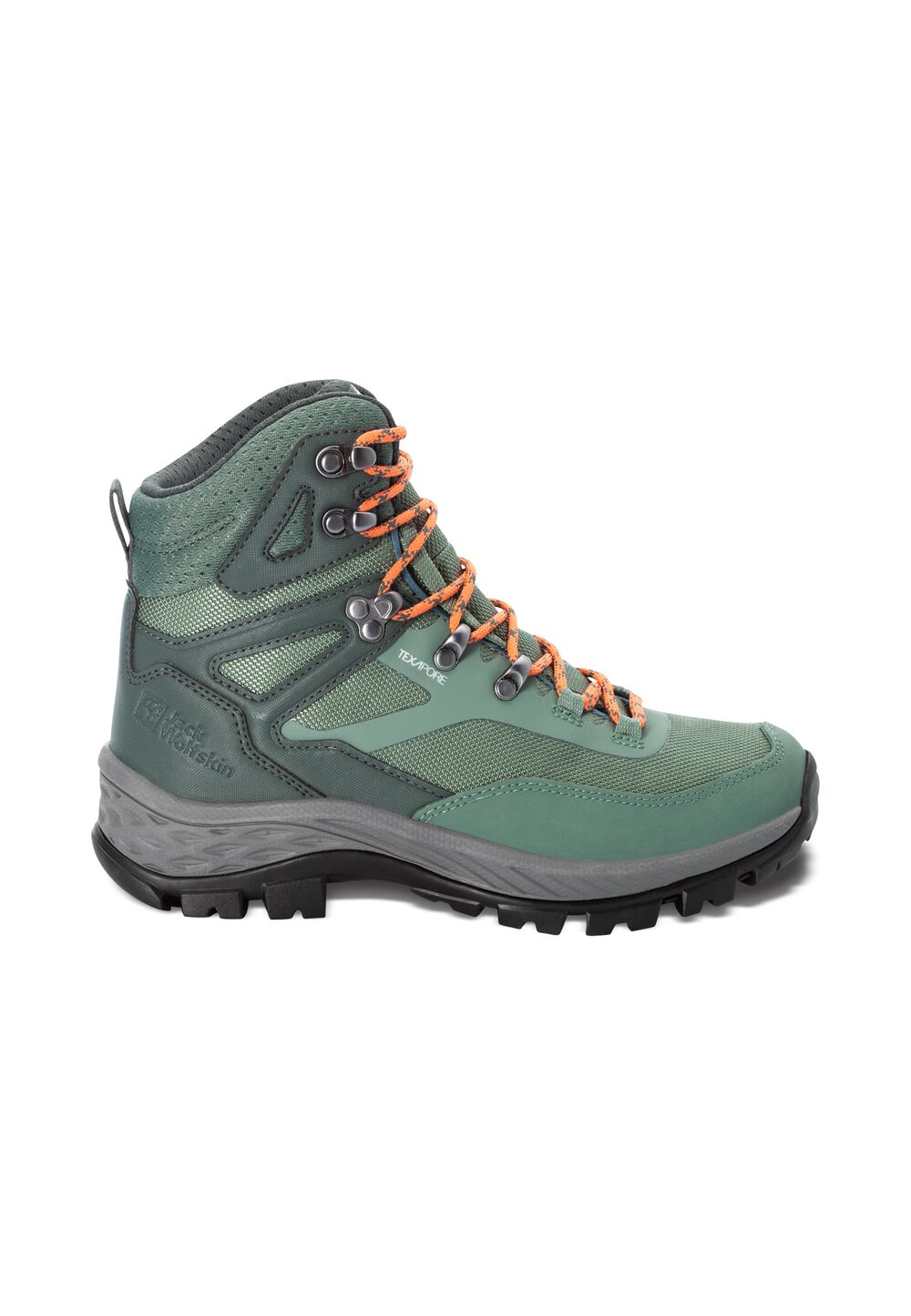 Jack Wolfskin Wasserdichte Wanderschuhe Damen Rebellion Guide Texapore Mid Women 37 grau slate green von Jack Wolfskin