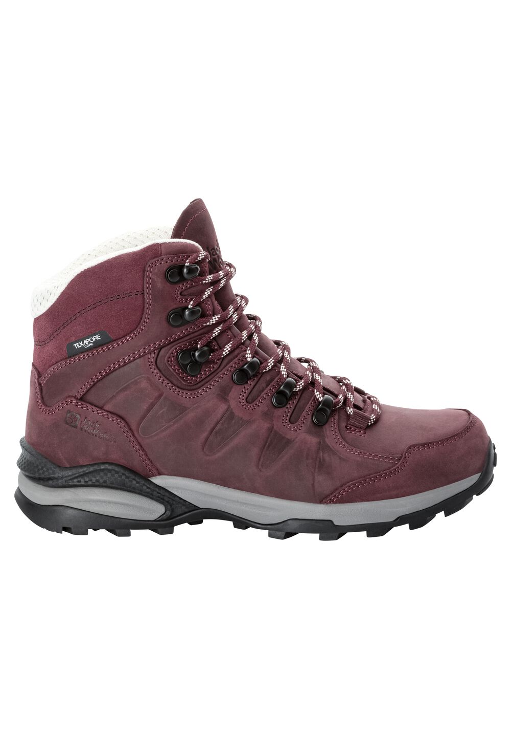 Jack Wolfskin Wasserdichte Wanderschuhe Damen Refugio Prime Texapore Mid Women 42.5 dark maroon dark maroon von Jack Wolfskin