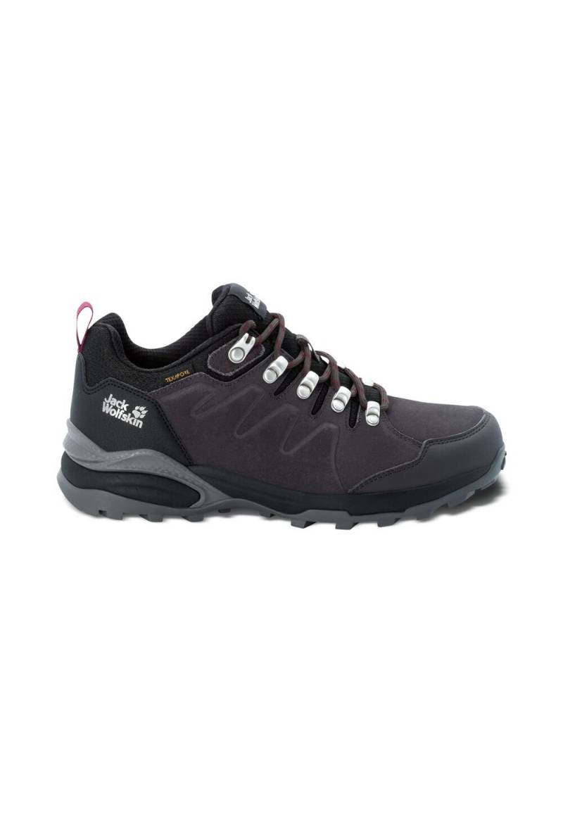 Jack Wolfskin Wasserdichte Wanderschuhe Damen Refugio Texapore Low Women 40 dark steel / purple Dark Steel / Purple von Jack Wolfskin