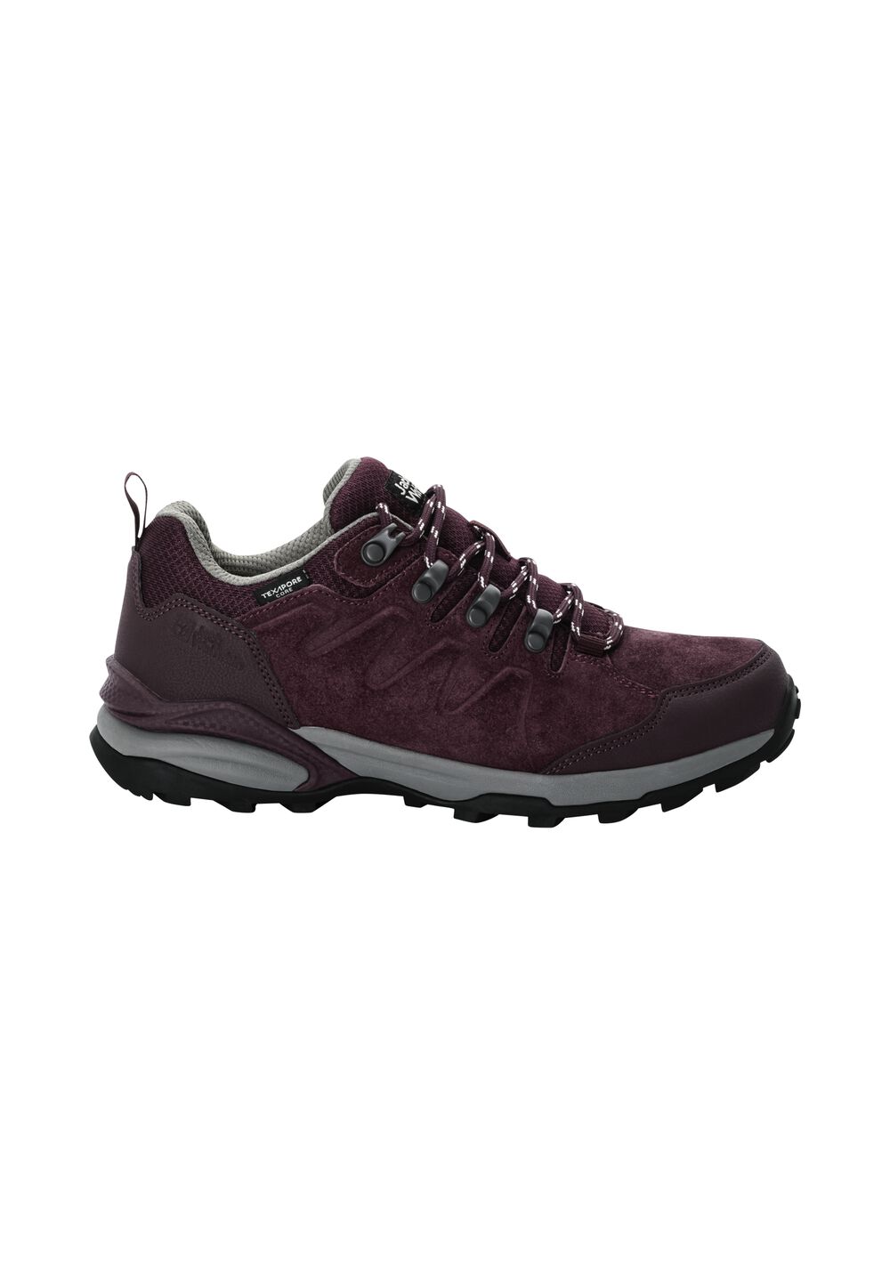 Jack Wolfskin Wasserdichte Wanderschuhe Damen Refugio Texapore Low Women 41 dark maroon dark maroon von Jack Wolfskin