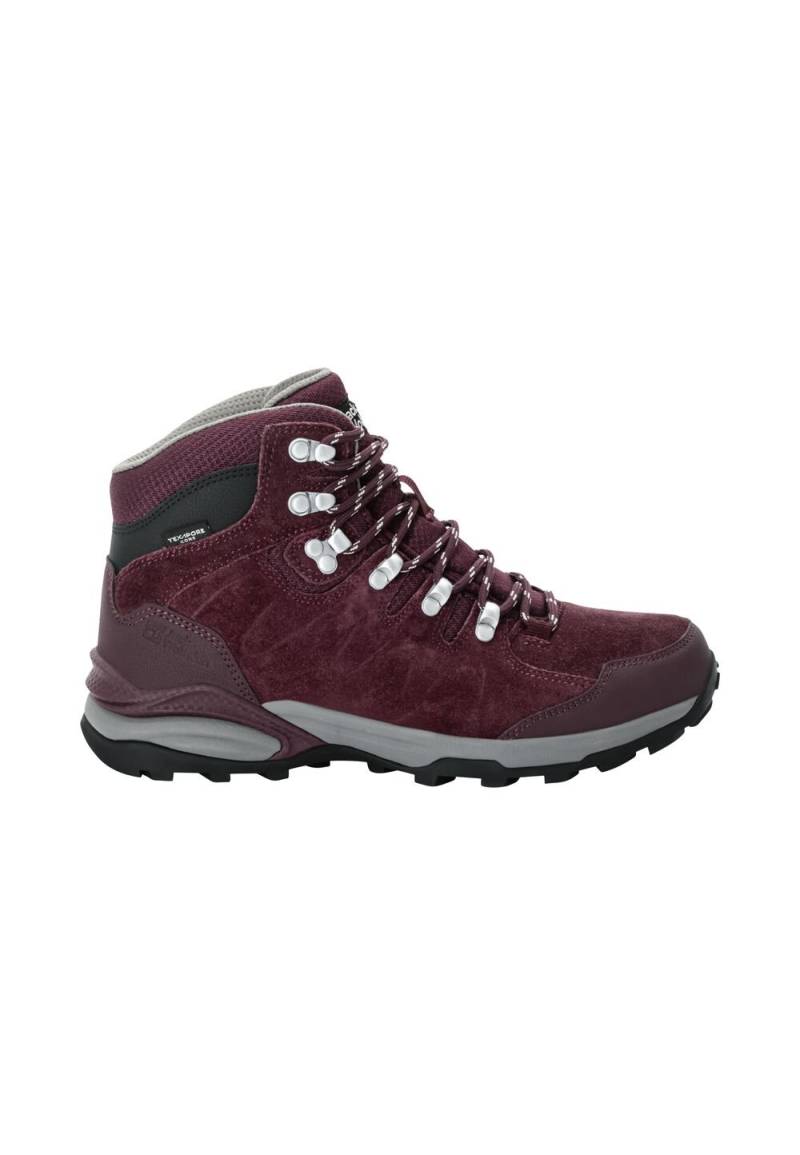 Jack Wolfskin Wasserdichte Wanderschuhe Damen Refugio Texapore Mid Women 37.5 dark maroon dark maroon von Jack Wolfskin