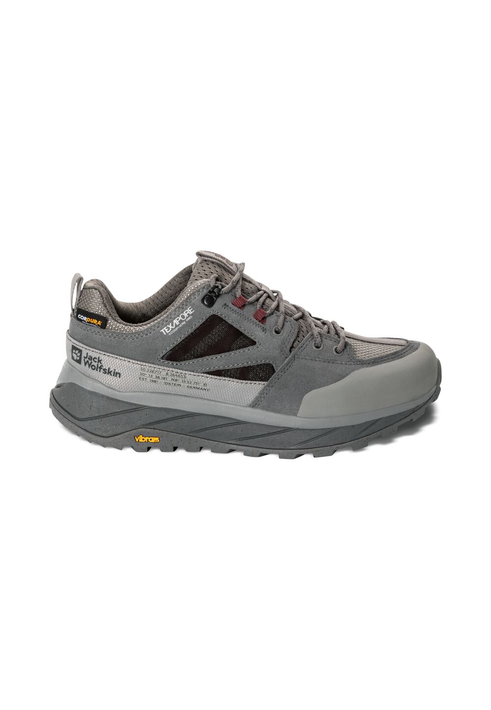 Jack Wolfskin Wasserdichte Wanderschuhe Damen Terraquest Texapore Low Women 37.5 grau smokey grey von Jack Wolfskin