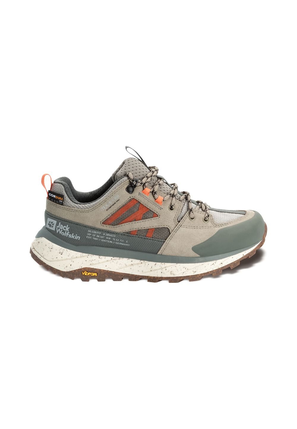 Jack Wolfskin Wasserdichte Wanderschuhe Damen Terraquest Texapore Low Women 37.5 misty green misty green von Jack Wolfskin