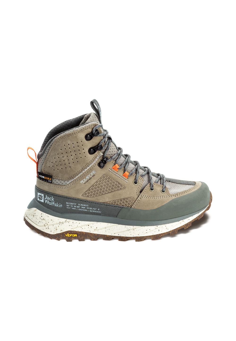 Jack Wolfskin Wasserdichte Wanderschuhe Damen Terraquest Texapore Mid Women 37.5 misty green misty green von Jack Wolfskin