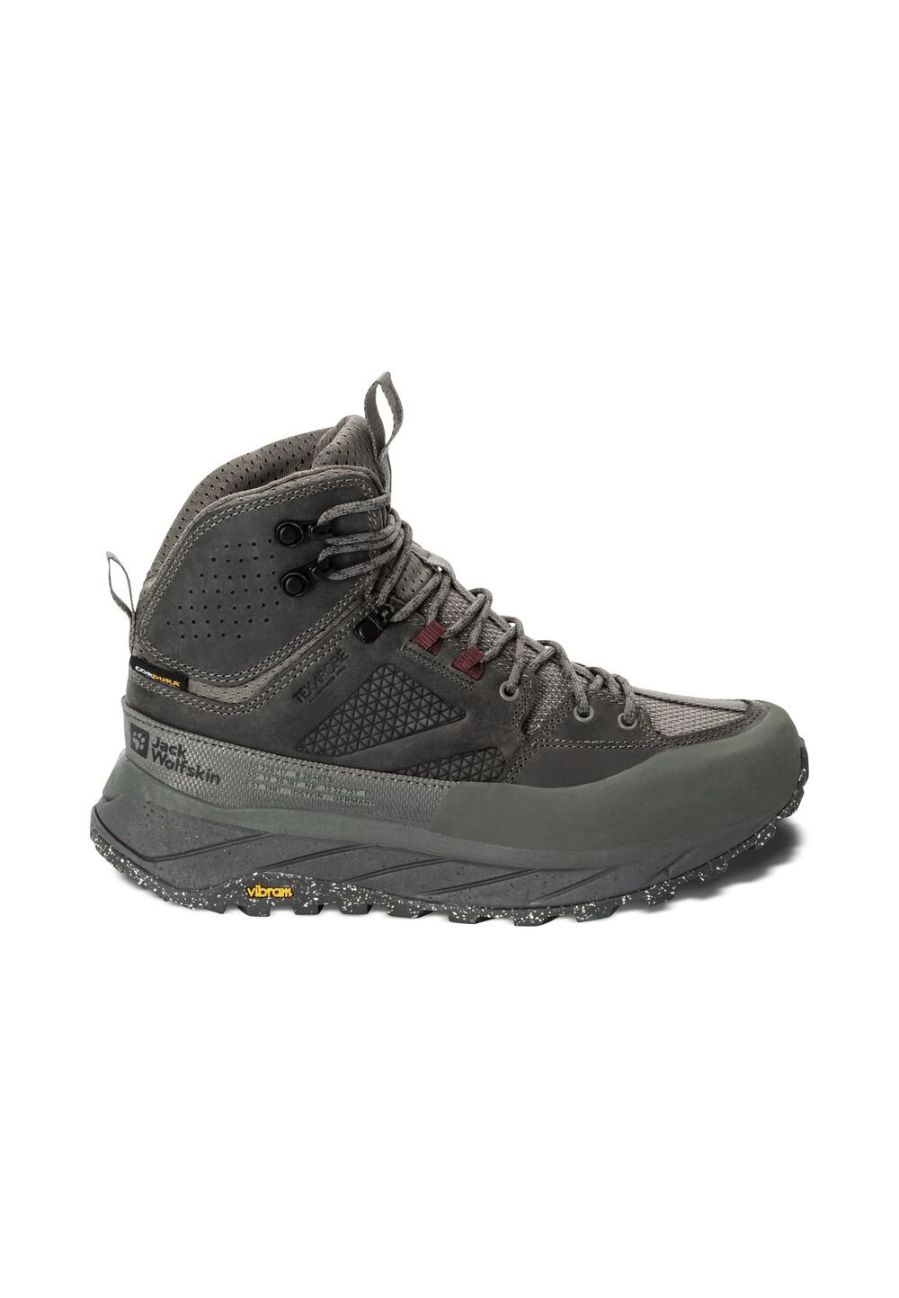 Jack Wolfskin Wasserdichte Wanderschuhe Damen Terraquest Texapore Mid Women 42.5 smokey grey smokey grey von Jack Wolfskin